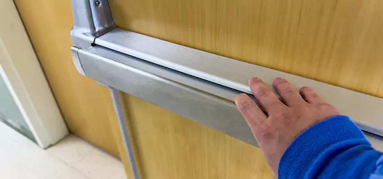 Installing a Push Bar on a Door Okemos